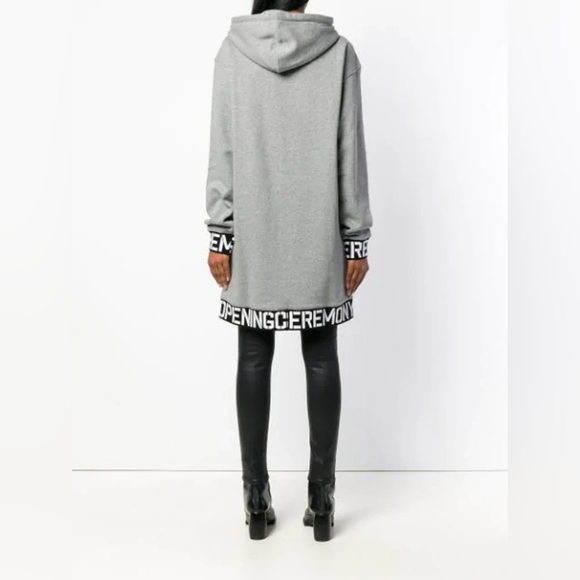 Opening Ceremony Gray Oversized Hoodie Dress Size S/M - Picture 5 of 13